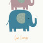 Personalised Elephant Family Print, thumbnail 9 of 9