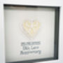 Personalised 13th Lace Anniversary Frame Gift, thumbnail 4 of 5