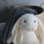 Large Cream Bunny Plush Soft Toy, thumbnail 3 of 8