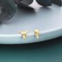 Mismatched Sterling Silver Bird Skull And Bull Skull Stud Earrings, thumbnail 6 of 11