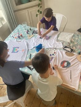 Personalised T Shirt Painting Party/Playdate Pack, 12 of 12
