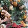 Dried Flower And Pine Foliage Handmade Christmas Wreath, thumbnail 4 of 4