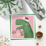 Tree Rex Christmas Card, thumbnail 2 of 9