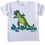 Colour In T Rex Tote Bag, thumbnail 4 of 5