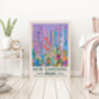 Kew Garden Blue Meadow Art Print, thumbnail 2 of 3