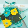 Birth Flower With Personalised Name Leather Card Holder, thumbnail 2 of 12