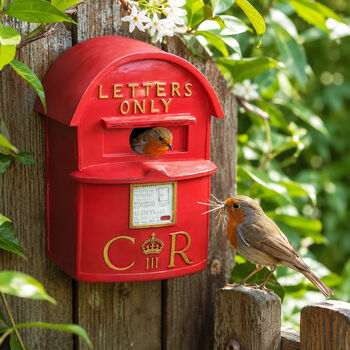 Red Post Box Bird House, 2 of 7