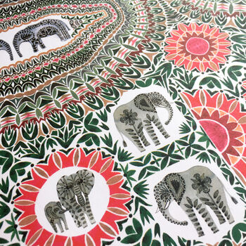 Gift Wrapping Paper Elephants, 4 of 7