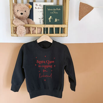 Santa Claus Is Coming To Town, Personalised Jumper, 4 of 9