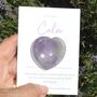 Calm Amethyst Heart Worry Thumb Stone Gift For Calm And De Stress, thumbnail 1 of 9