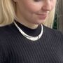 Sterling Silver Choker Collar Necklace Anniversary Gift, thumbnail 1 of 8