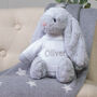 Personalised Grey Bashful Bunny Soft Toy, thumbnail 1 of 5