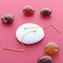 Simple Heart Threader Earrings, thumbnail 1 of 2