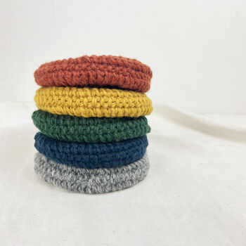 Fair Trade Crochet Wool Circular Spiral Coin Purse, 8 of 9