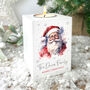 Personalised Any Message Traditional Santa White Wooden Tea Light Holder, thumbnail 1 of 5