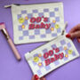 Personalised 70's, 80's, 90's Baby Canvas Makeup Bag, thumbnail 8 of 11
