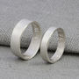 Matching Personalised Silver Rings, thumbnail 2 of 4