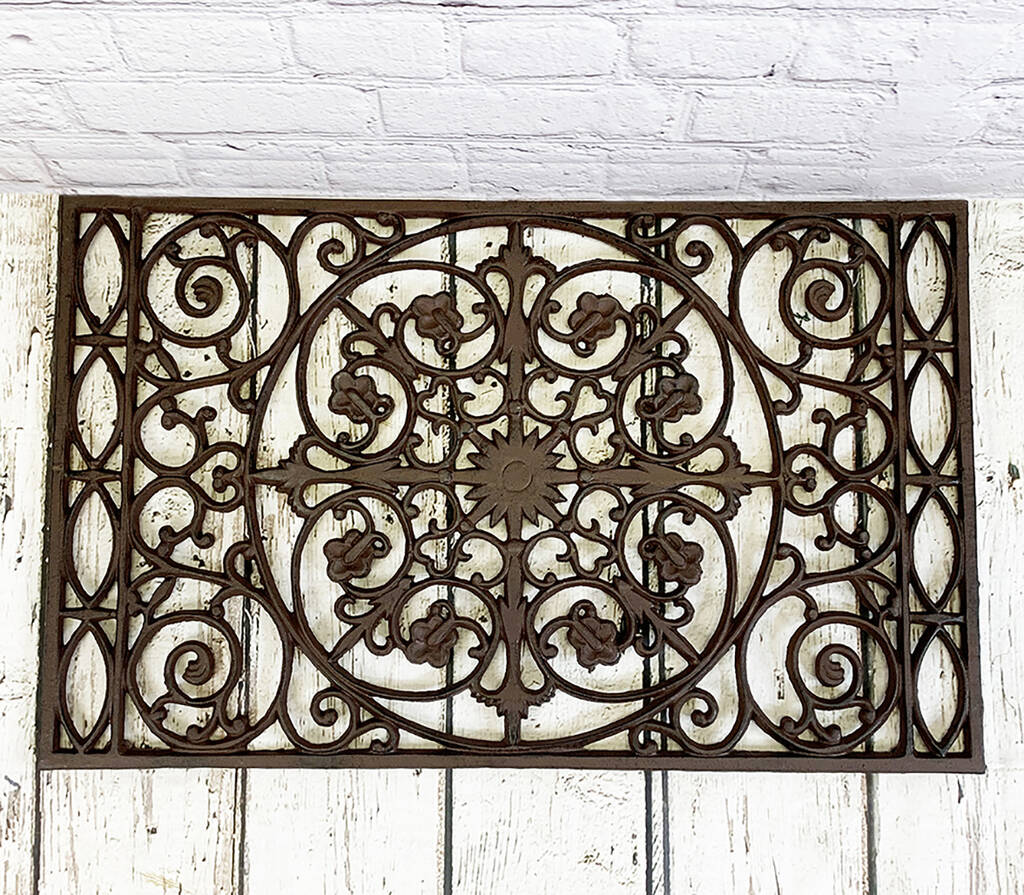 Cast Iron Ornate Doormat By Garden Selections