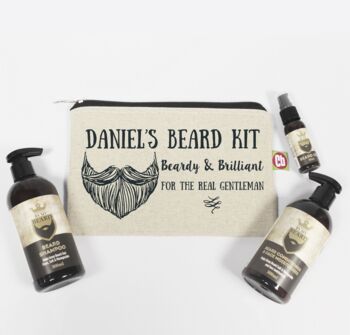 Personalised Beardy And Brilliant Beard Kit, 3 of 4