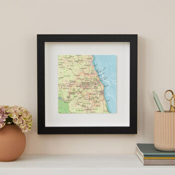 Personalised Newcastle Map Print Wall Art, 3 of 5