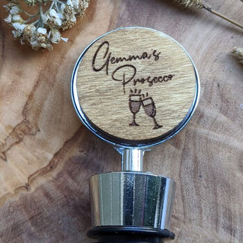 Personalised Prosecco Bottle Stopper – Custom Wine Gift, 3 of 4