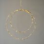 Gold Leaf Double Light Up Wreath, thumbnail 2 of 3