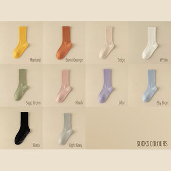 Custom Embroidered Name Yoga Pilates Socks, 7 of 8