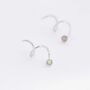 Double Spiral Opal Earring In Sterling Silver, thumbnail 6 of 11