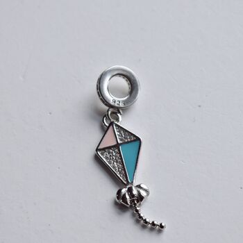 Kite Necklace Colorful Flying Kite Charm 925, 3 of 9