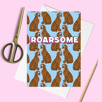 Roarsome Leopard Congratulations Card, 3 of 5