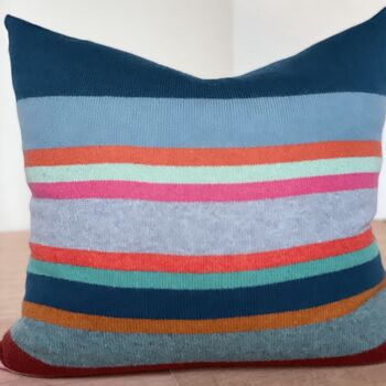 Large 22' Bold Contrasting Stripe Cushions, 2 of 8