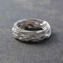 Wrapped Contemporary Sterling Silver Ring, thumbnail 2 of 3