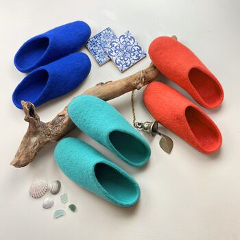 Fair Trade Unisex Eco Felt Mule Slippers Ltd Edition Ss, 3 of 6