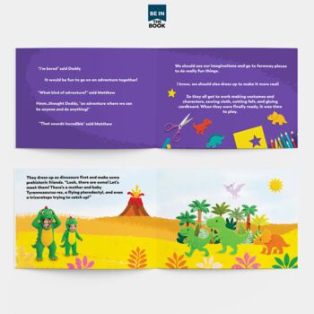 Personalised Daddy And Child Story Book 'Dress Up Adventure', 3 of 9