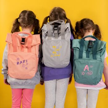 Personalised Initial Doodle Backpack, 3 of 5