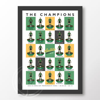 Northampton Saints The Champions 25/26 Poster, 6 of 6