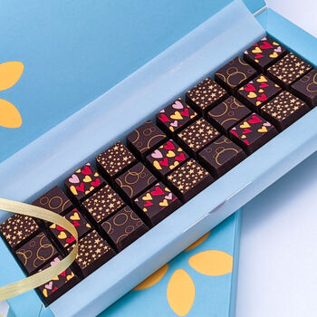 A Gift Box Of Solid Decorated Dark Chocolates, 3 of 5