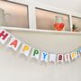 Personalised Felt Garland, Happy Birthday Bunting, thumbnail 1 of 5