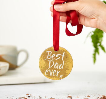 Father's Day 'Best Dad Ever' Chocolate Medal, 4 of 10