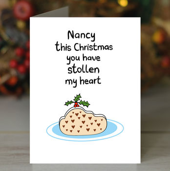 'Stollen My Heart' Christmas Card, 3 of 3