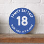 Family Ski Piste Marker Style Metal Sign, thumbnail 2 of 2