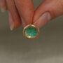 Emerald Pool Sterling Silver Studs, thumbnail 4 of 4