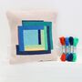 Modern Needlepoint Kit With Hand Painted Canvas, thumbnail 1 of 8