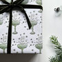 Celebration Champagne And Stars Gift Wrapping Paper, thumbnail 4 of 4
