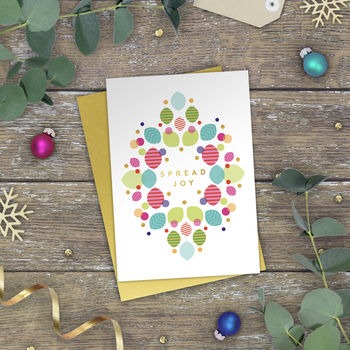 Pack Of Geo Merry Gold Foil Christmas Cards, 4 of 10