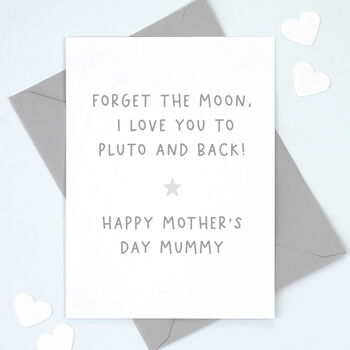 I Love You To Pluto Mother's Day Card, 7 of 8