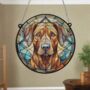 Rhodesian Ridgeback Stained Glass Effect Suncatcher, thumbnail 6 of 6