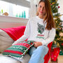 Merry Christmas Sweatshirt With Reindeer, thumbnail 5 of 5