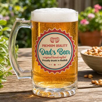 Personalised Beer Tankard With Name And Town, 5 of 6