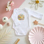 Liberty Of London Pumpkin Design Bodysuit Long Or Short Sleeve, thumbnail 1 of 3